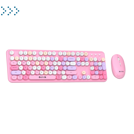 Клавиатуры AULA AC306 Pink-Colorful